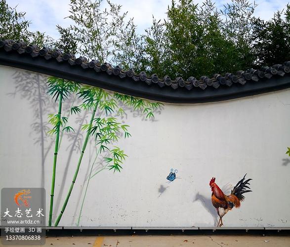 圍墻煥新彩 青島城陽農業(yè)園區(qū)墻體彩繪的藝術魅力